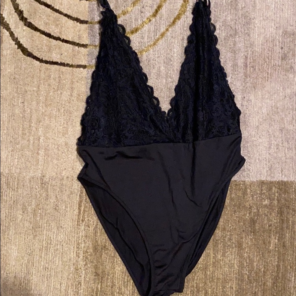 ~Style Dome~ Black Lace Bodysuit